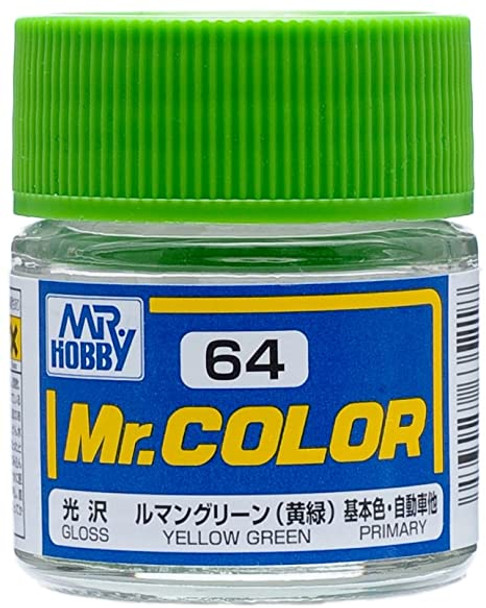 MRHC64 - Mr. Hobby Mr Color Gloss Yellow Green - 10ml - Lacquer