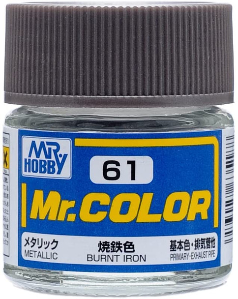 MRHC61 - Mr. Hobby Mr Color Metallic Burnt Iron - 10ml - Lacquer