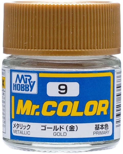 MRHC9 - Mr. Hobby Mr Color Metallic Gold - 10ml - Lacquer