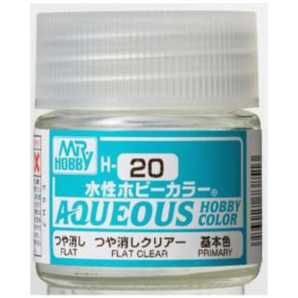 MRHH20 - Mr. Hobby Aqueous Flat Clear - 10ml - Acrylic