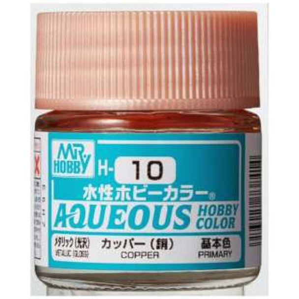 MRHH10 - Mr. Hobby Aqueous Gloss Copper - 10ml - Acrylic