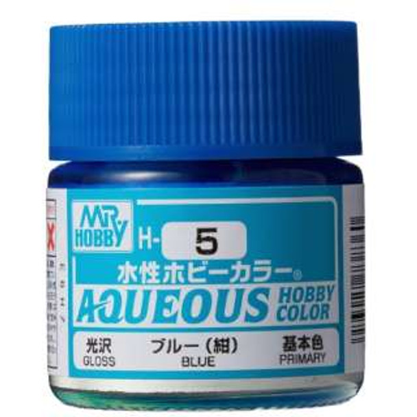 MRHH5 - Mr. Hobby Aqueous Gloss Blue (Primary) - 10ml - Acrylic