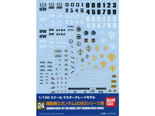 BAN5061136 - Bandai MG 1/100 Gundam 0083 series Decals #2421