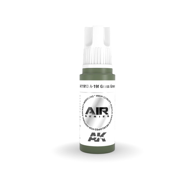 AKI11913 - AK Interactive 3rd Generation A-19F Grass Green - 17ml - Acrylic