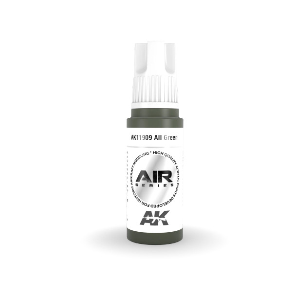 AKI11909 - AK Interactive 3rd Generation ALL Green - 17ml - Acrylic