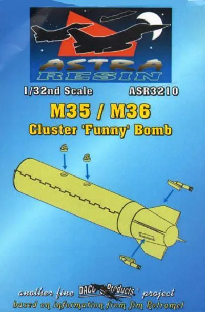 DACASR3210 - Daco Products 1/32 M35/M36 Cluster 'Funny' Bomb (resin)