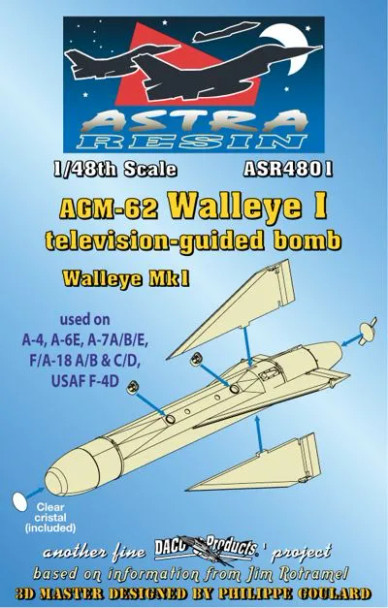DACASR4801 - Daco Products 1/48 AGM-62 Walleye I bomb (resin)