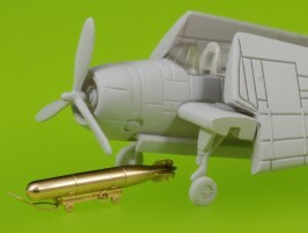 MSMSM350072 - Master Model 1/350 USN Airborne Torpedoes Mk.13 22.4in Early Type with Trolleys