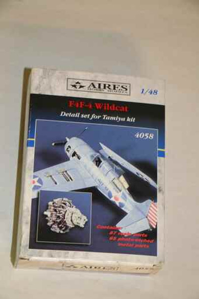 ARS4058 - Aires 1/48 F4F-4 Wildcat Detail set for Tamiya Kit