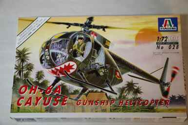 ITA028 - Italeri 1/72 OH-6A Cayuse Gunship Helicopter (Discontinued)
