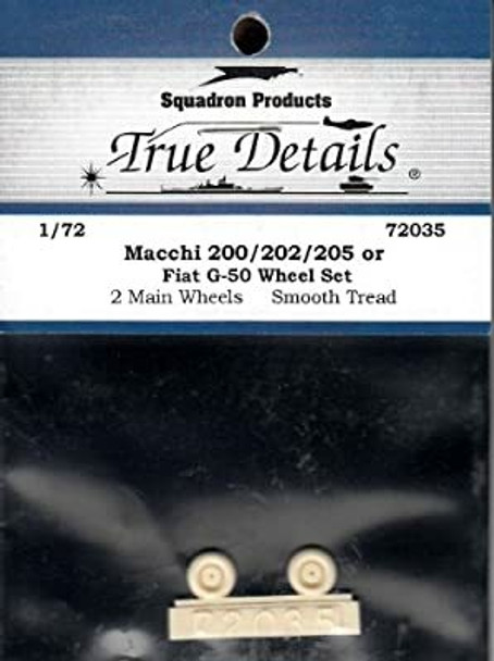 TRU72035 - True Detail 1/72 Macchi 200/202/205 or Fiat G-50 Wheel Set