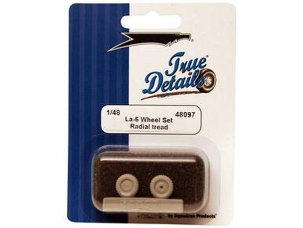 TRU48097 - True Detail 1/48 La-5 Wheel Set 2 Main Wheels - Radial Tread