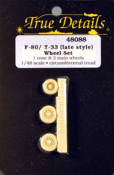 TRU48088 - Tru Detail 1/48 F-80/T-33 Late Wheels
