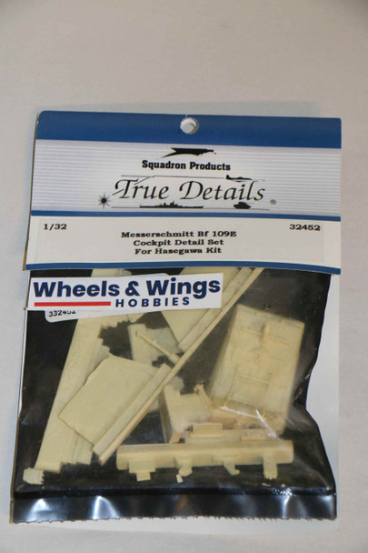 TRU32452 - True Details 1/32 Messerschmitt Bf 109E Cockpit Detail Set