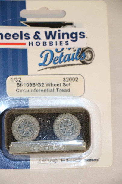 TRU32002 - True Details 1/32 Bf-109B/G2 Wheel Circumferantial Tread