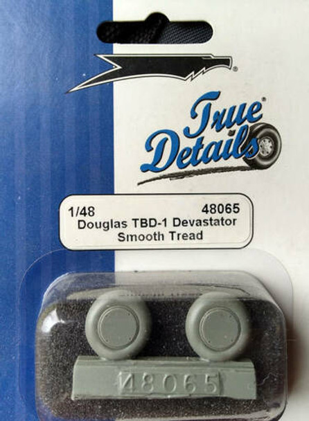 TRU48065 - True Detail 1/48 DouglasTBD-1 Devastator Wheels Smooth Tread