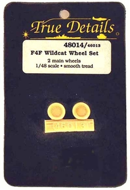 TRU48014 - True Detail Wheels 1/48 F4F Wildcat Wheel Set Smooth Tread