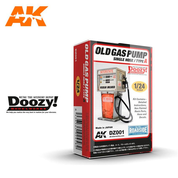 AKIDZ001 - AK Interactive 1/24 Old Gas Pump Single Hose - Type A