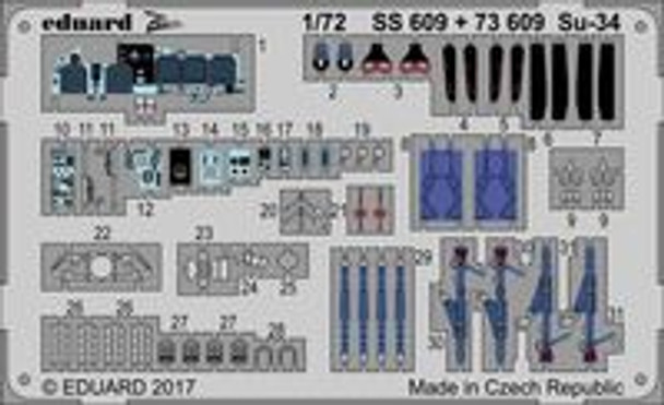 EDUSS09 - Eduard 1/72 SU-34 - For Trumpeter Kit