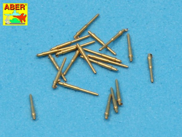 ABEL25 - Aber 1/350 28mm L/75 Mk1 Barrels for US Navy Ships - 20pcs