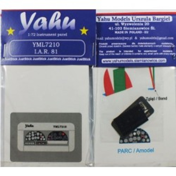 YAHYML7210 - Yahu 1/72 I.A.R. 81 Instrument Panel