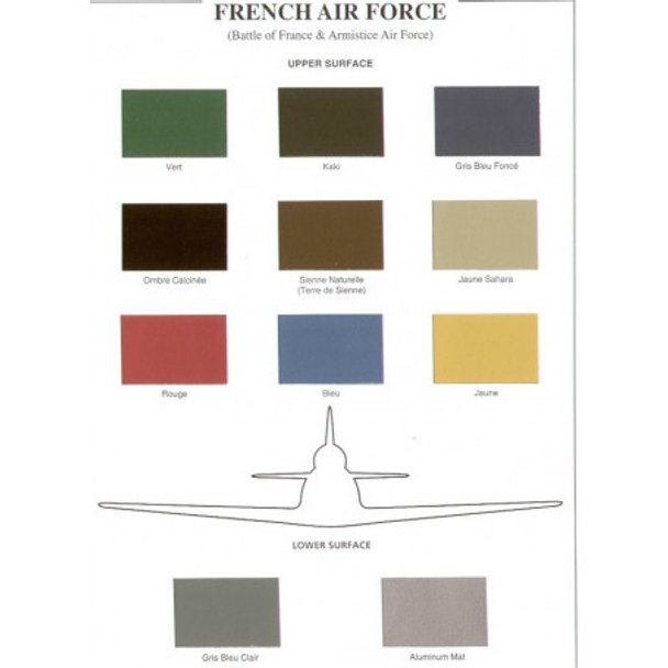 ILICC010 - Iliad Design French Air Force Battle of France & Armistice Air Force Colour Chips with Camouflage Data