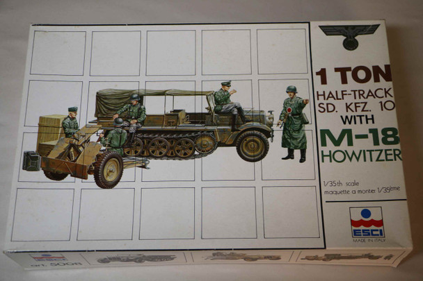 ESC5008 - ESCI 1/35 1 Ton Half-Track Sd.Kfz.10 with M-18 Howitzer WWWEB10106400