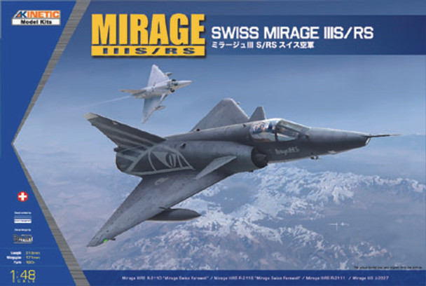 KINK48058 - Kinetic 1/48 Swiss Mirage IIIS/RS