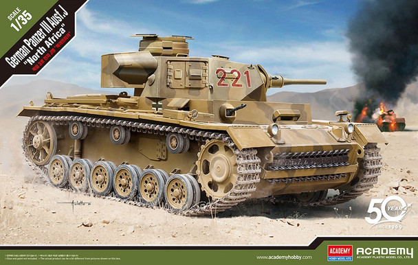 ACA13531 - Academy 1/35 Panzer III Ausf.J "North Africa"