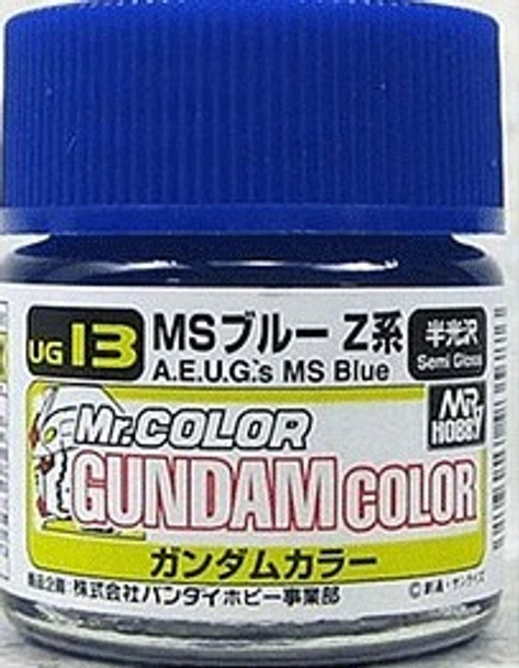 MRHUG13 - Mr. Hobby Gundam Color A.E.U.G.'s MS Blue - 10ml - Lacquer