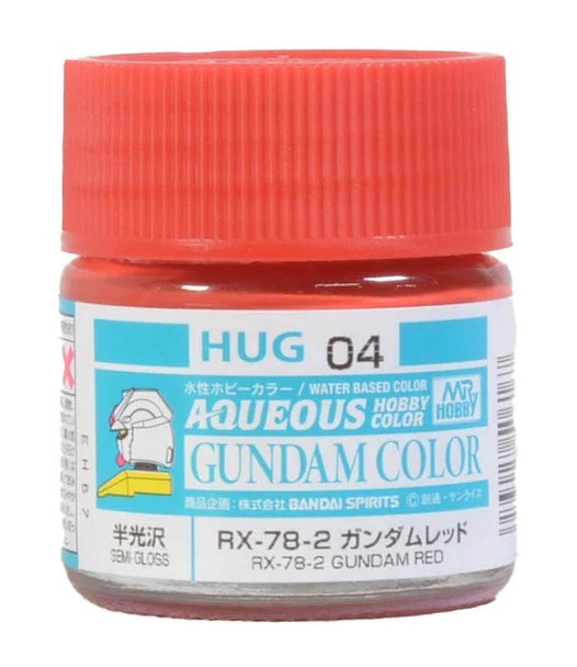 MRHHUG04 - Mr. Hobby Aqueous Gundam Color RX-78-2 Gundam Red - 10ml - Acrylic