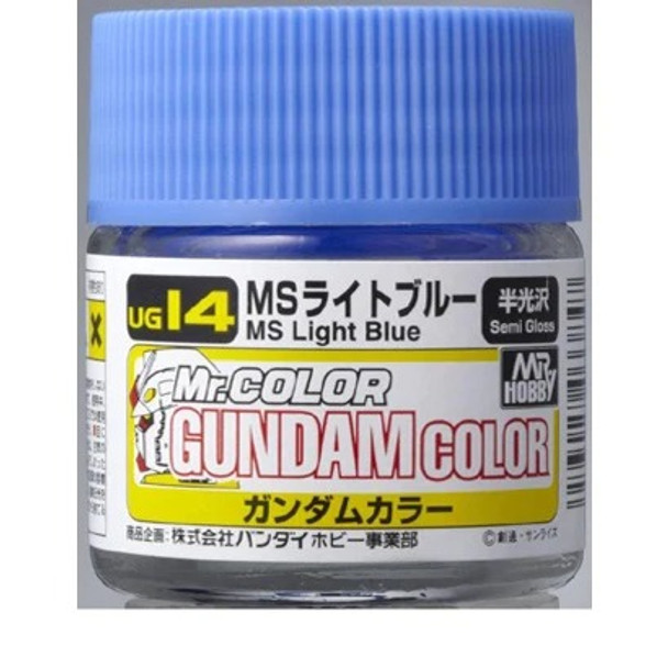 MRHUG14 - Mr. Hobby Gundam Color MS Light Blue - 10ml - Lacquer