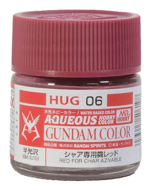 MRHHUG06 - Mr. Hobby Aqueous Gundam Color Red for Char Aznable - 10ml - Acrylic