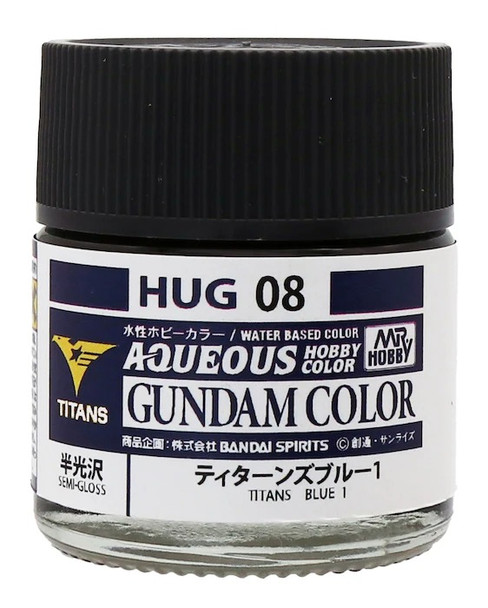 MRHHUG08 - Mr. Hobby Aqueous Gundam Color Titans Blue 1 - 10ml - Acrylic