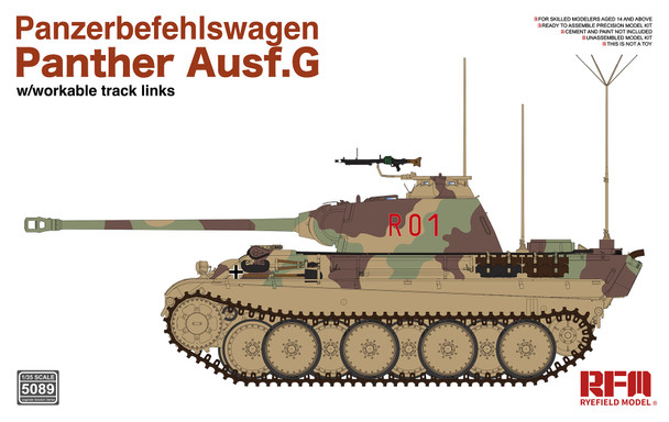 RYE5089 - Rye Field Model 1/35 Panzerbefehlswagen Panther Ausf.G