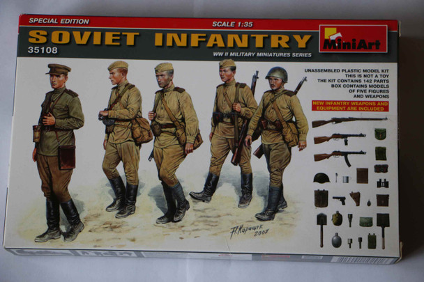 MIA35108 - MiniArt - 1/35 Soviet Infantry w/Weapons WWWEB10107030
