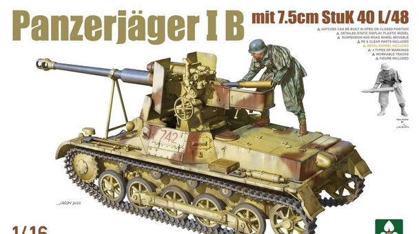 TKM1018 - Takom 1.16 Panzerjager I B mit 7.5cm StuK 40 L/48
