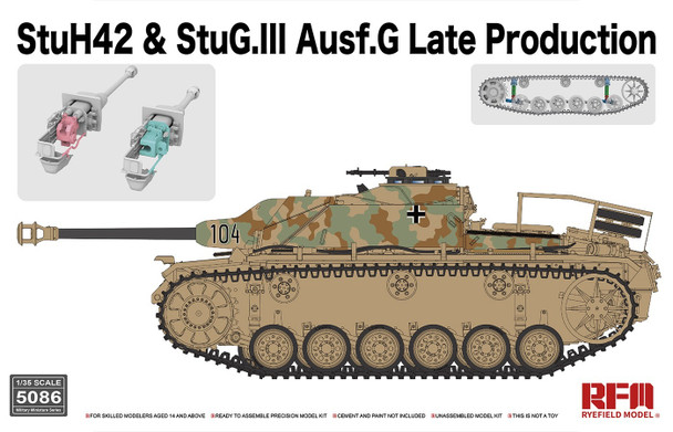 RYE5086 - Rye Field Model 1/35 StuH42 & StuG.III Ausf.G Late Production