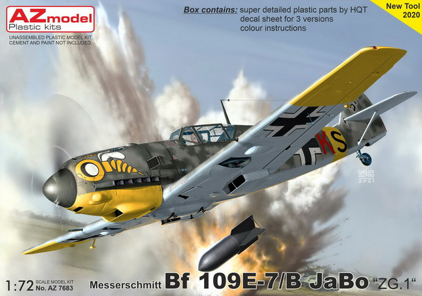 AZMAZ7683 - AZ Model Messerschmitt Bf 109E-7/B - Jabo ZG-1