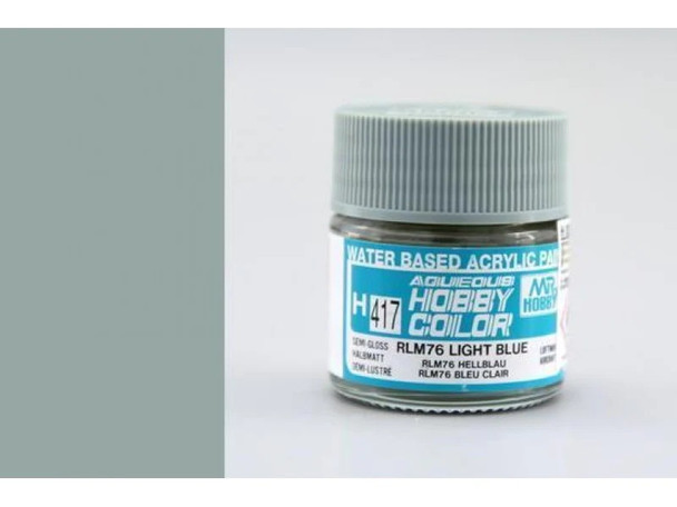 MRHH417 - Mr. Hobby Aqueous RLM76 Light Blue [German Luftwaffe aircraft] - 10ml - Acrylic