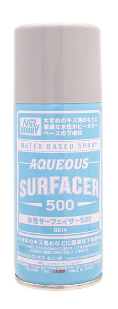 MRHB614 - Mr. Hobby Aqueous Surfacer 500 Gray (Spray Type)