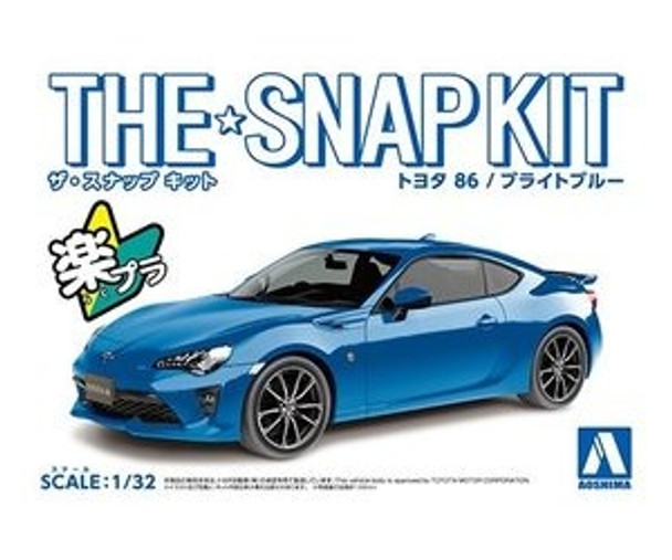 AOS05754 - Aoshima 1/32 Toyota 86 Bright Blue SNAP KIT