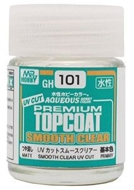 MRHGH101 - Mr. Hobby Aqueous Premium Topcoat UV Cut Smooth Clear MATT 18mL