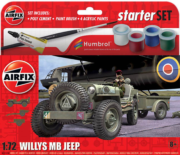 AIRA55117A - Airfix Gift Set 1/72 Willys MB  Jeep