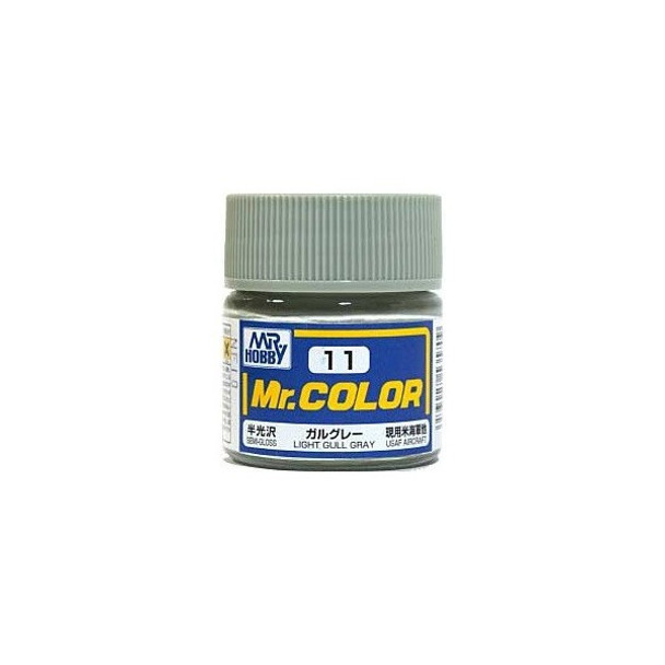 MRHC11 - Mr. Hobby Mr Color Semi Gloss Light Gull Gray - 10ml - Lacquer