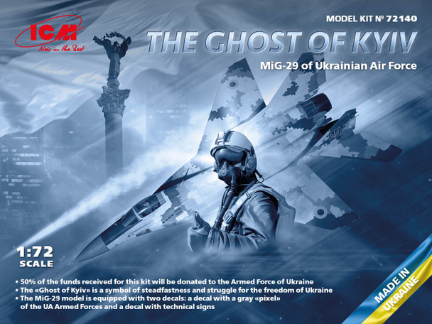 ICM72140 - ICM 1/72 MiG-29 of Ukrainian Air Force - Ghost of Kyiv