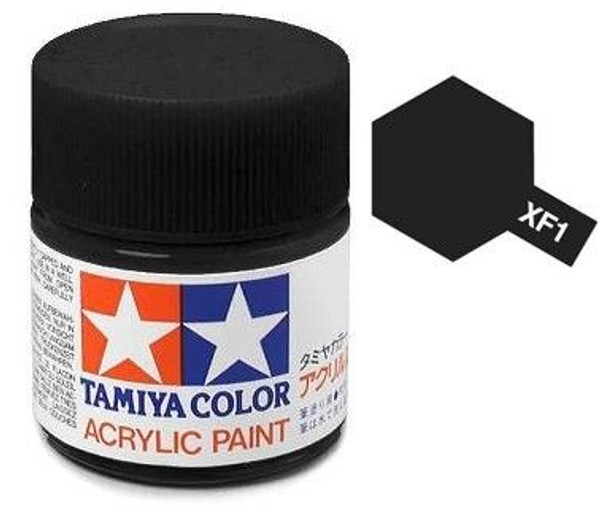 TAMXF1 - Tamiya - Flat Black Acrylic - 10mL Bottle
