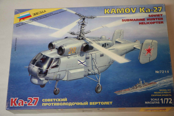 ZVE7214 - Zvezda 1/72 Kamov Ka-27 Soviet Submarine Hunter Helicopter - WWWEB10107572