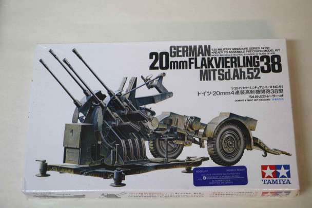 TAM35091 - Tamiya 1/35 German 2mm Flakviering 38 MTSd.Ah.52 - WWWEB10107767