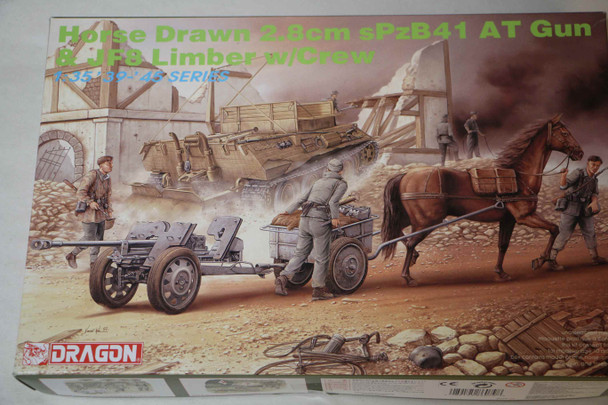 DRA6079 - Dragon 1/35 Horse Drawn 2.8cm sPzB41 AT Gun & JFO Limber with Crew - WWWEB10107905